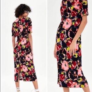Zara TRF Floral Maxi Dress